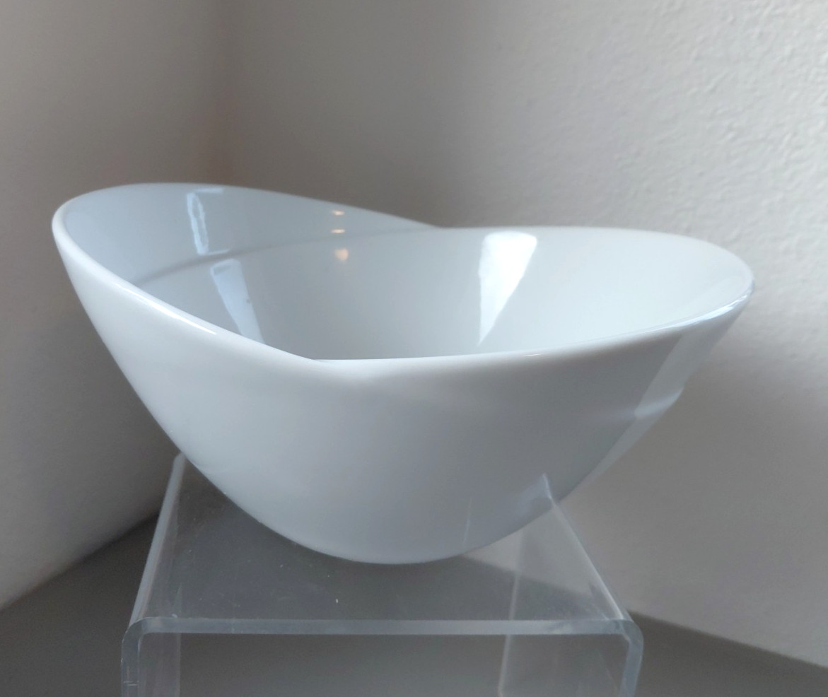 Overandback Serving Bowl Ceramic White Ceramic Monderist Layered Look MOD MCM gallery