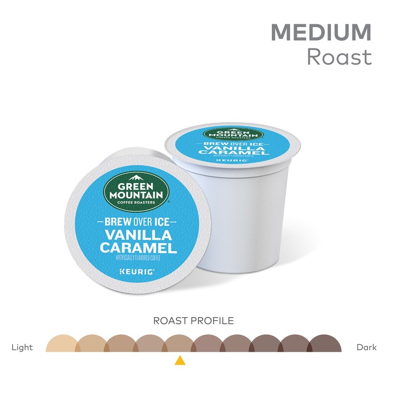 Green Mountain Coffee Roasters Brew Over Ice Vanilla Caramel, K-Cups, 24 Count gallery