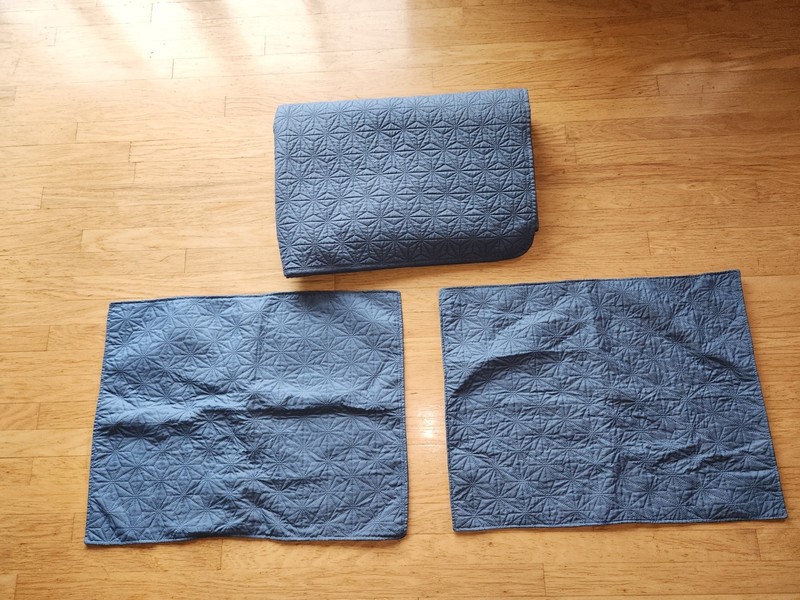 Kasentex Soft Lightweight Bedspread*Full(88x88) w/Two Pillow Shams*Very Gd Cond. gallery