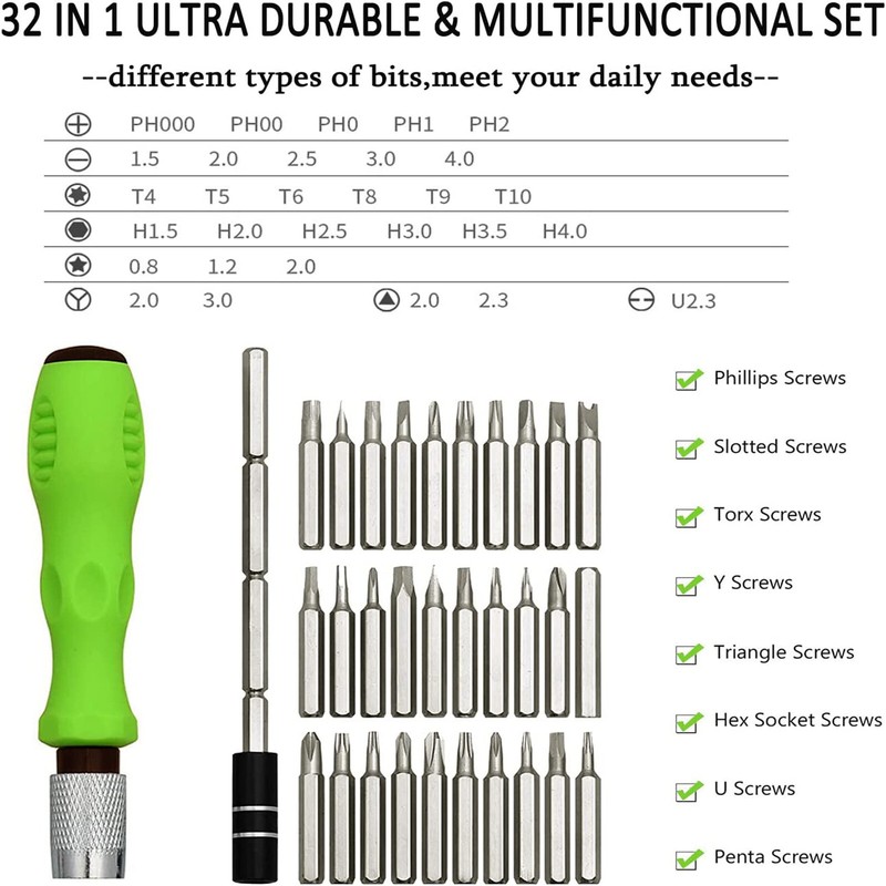 32 in 1 Precision Screwdriver Set mini magnetic Screwdriver Set maintenance gallery