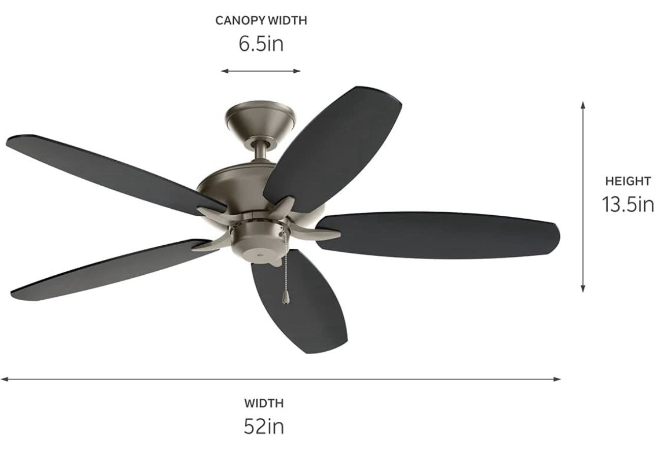 Kichler 52 Inch Renew Patio Fan (Brushed Nickel) gallery