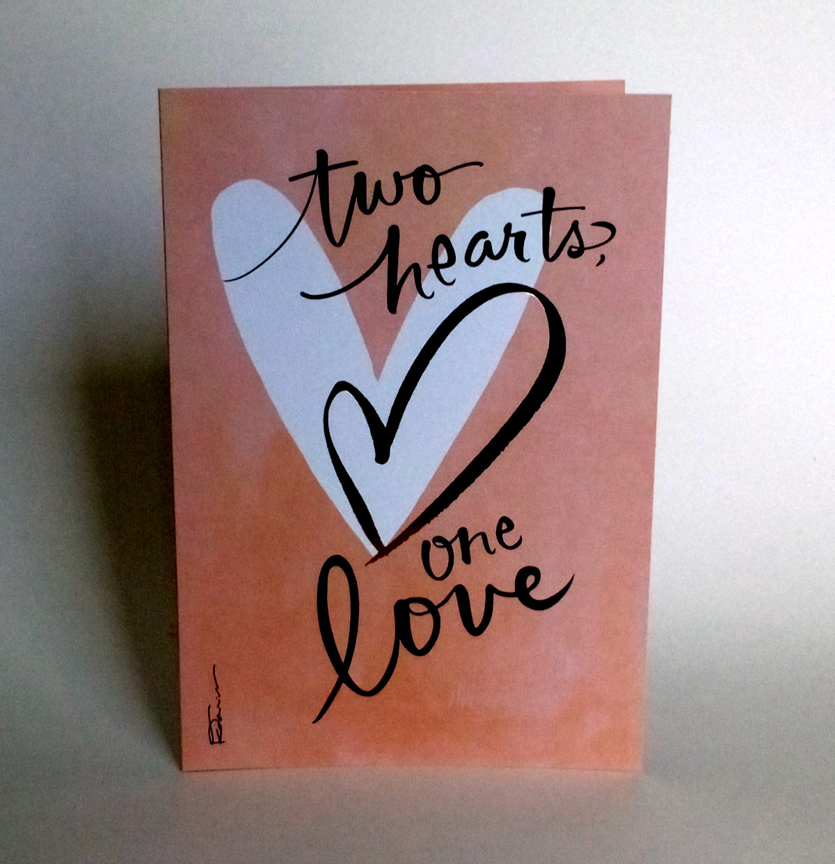 Anniversary Greeting Card, Two Hearts One Love, Marriage, Love, Dating, Couple gallery