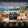 200W Portable Power Station, FlashFish 40800mAh Solar Generator With 110V AC ... gallery