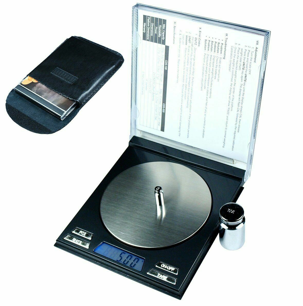 100g x 0.01g Digital Precision Scale CD Case Scale with Calibration Weights gallery
