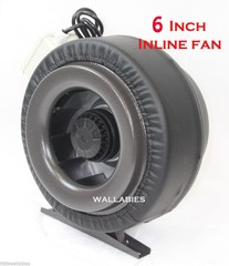 6″ Inline 400CFM 110V Hydroponics Duct Tube Exhaust Fan Blower + Leather Sleeve