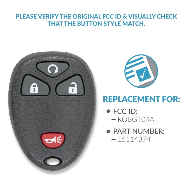 Keyless2Go Replacement For Keyless Entry Remote Start Car Key Fob For Select gallery