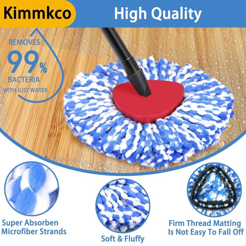 6-Pack Mop Head Replacement for O-Cedar 2-Tank RinseClean Spin Mop Microfiber gallery