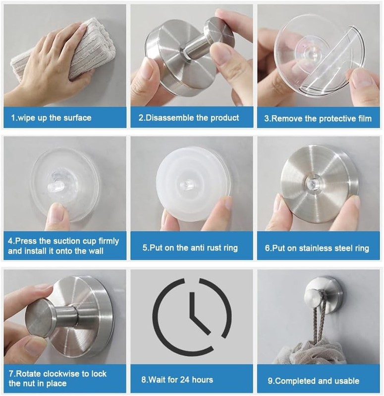 Suction Cup Wreath Hanger，Suction Cup Hooks Hanging 15 Lbs，Waterproof Suction gallery