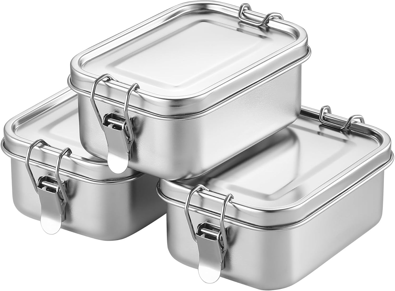 Small Stainless Steel Food Storage Containers Set | Reusable Metal Lunch Snack B gallery