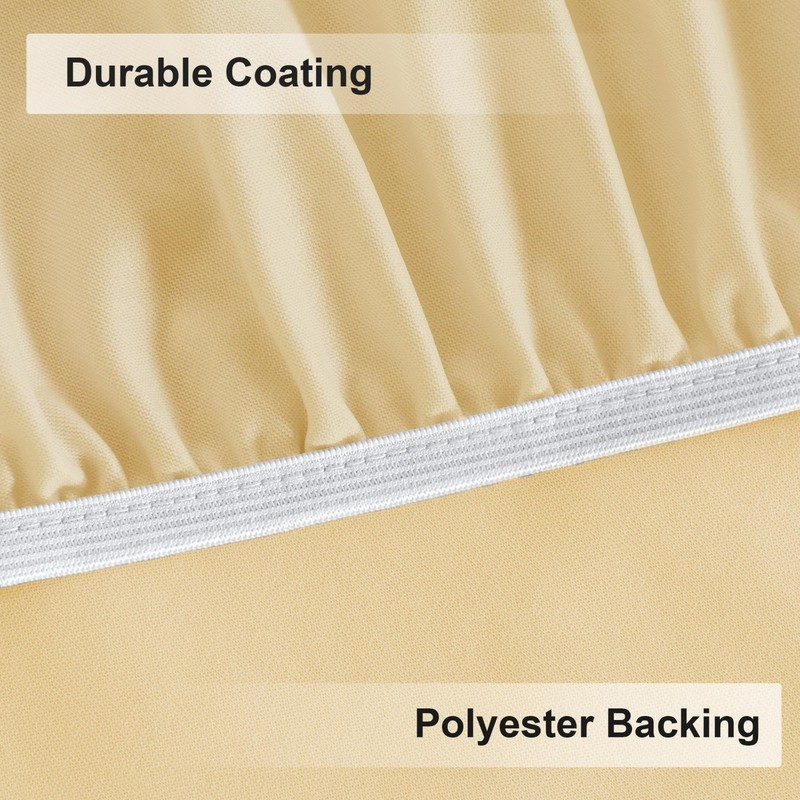 Reversible Waterproof Round Tablecloth - Elastic Stretch, Stain Resistant, 30"-3 gallery