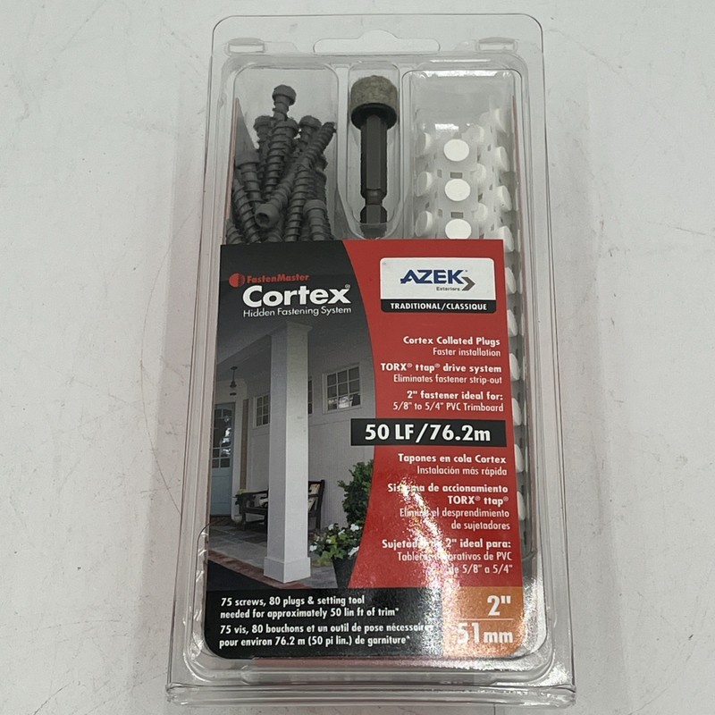 NEW!! FastenMaster Cortex Hidden Fastening System AZEK Trim 2" Screws Plugs 50LF gallery