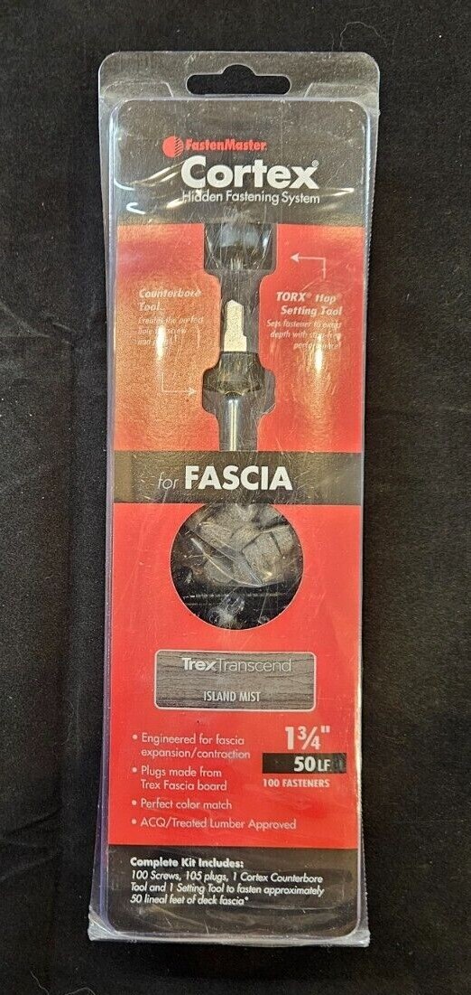 FastenMaster Cortex Hidden Fastening System Trex Transcend Fascia 1-3/4" gallery