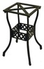 Black Table Base, Heavy Cast Aluminum, 27.5" Tall, for Tables up 48" gallery
