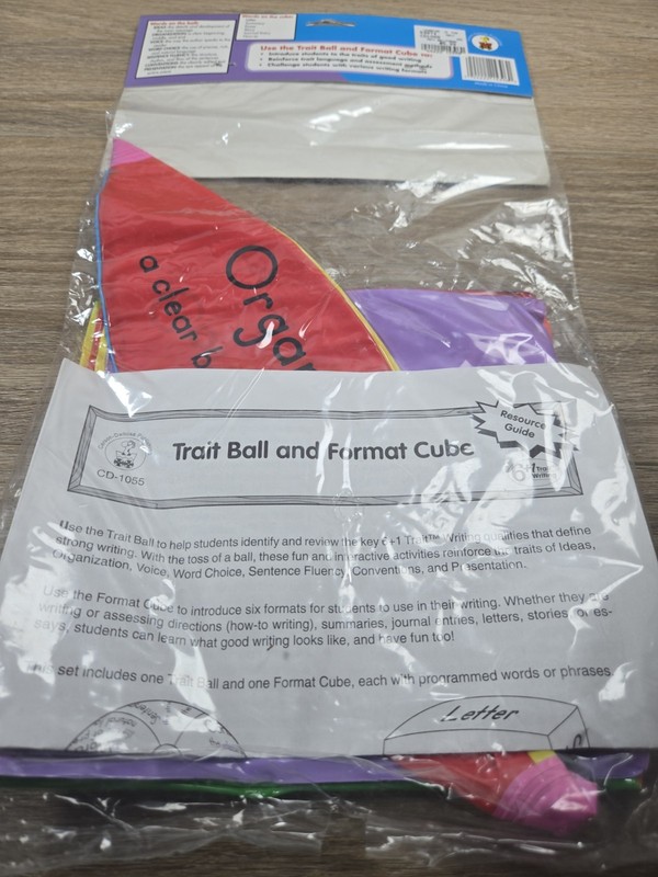 Writing Trait Ball & Format Cube. Cd-1055. Education Teacher Resource gallery