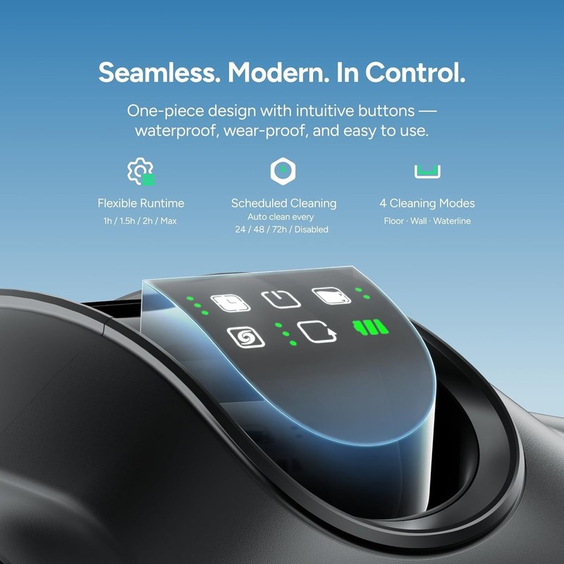 iGarden K70 7H Runtime Robotic Pool Cleaner Pool Vacuum Clean For Inground gallery