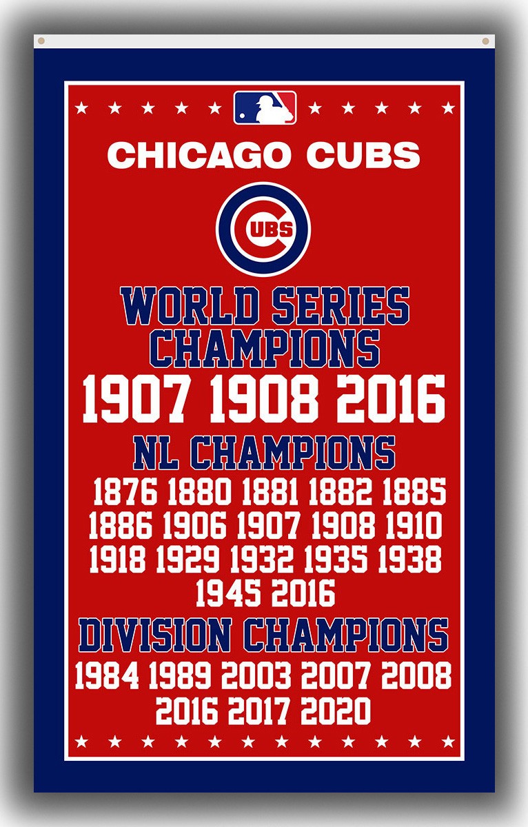 Baseball Team Memorable Custom Flag 3x5ft 90x150cm Cubs Winner Good Home Banner gallery