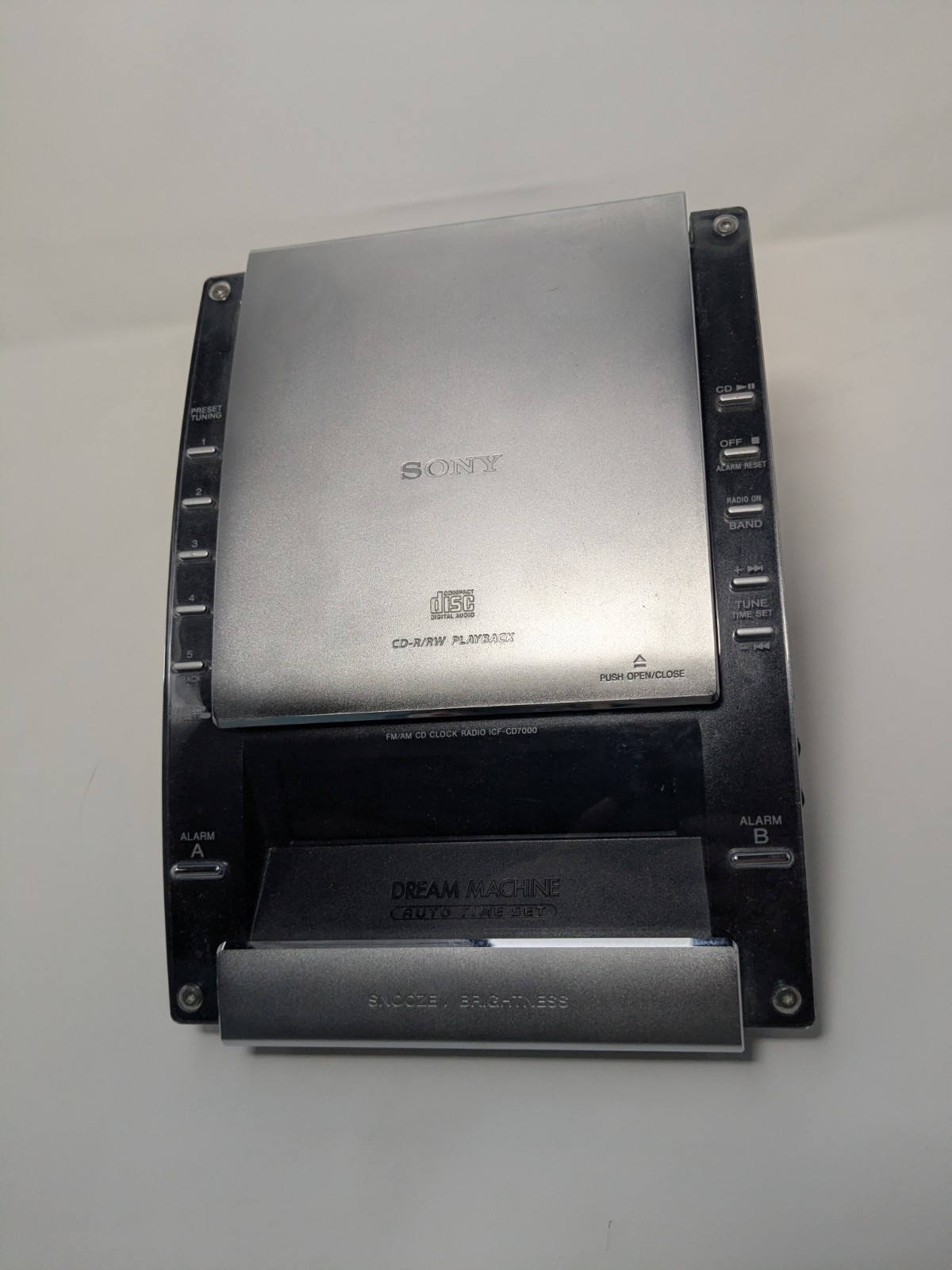 Y2K Sony Dream Machine ICF-CD7000 | AM/FM | CD | Alarm Clock | Fully Tested | gallery
