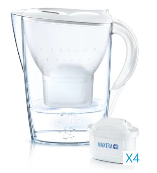 Brita Water Purifier Marella 2.4 L + Total Filter 4 Pieces / Express gallery