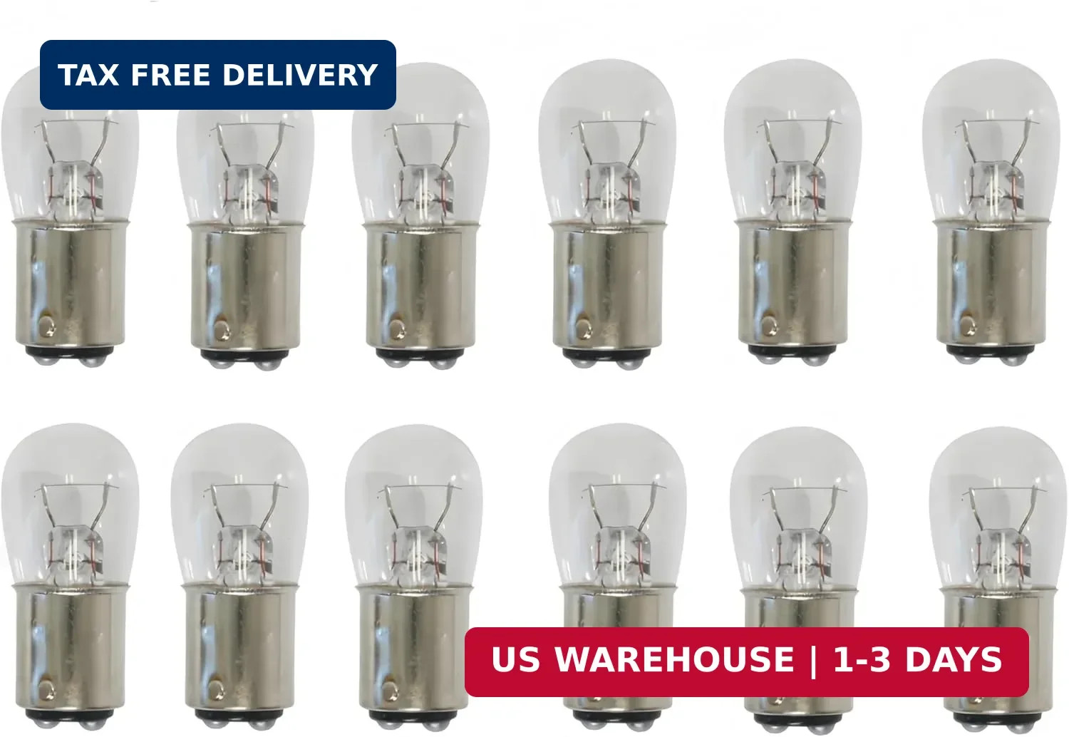 Kadiby12 Pack 1142/1004 Bulb, B6 for RV Camper Interior 1076 90 12V BA15D Marine gallery