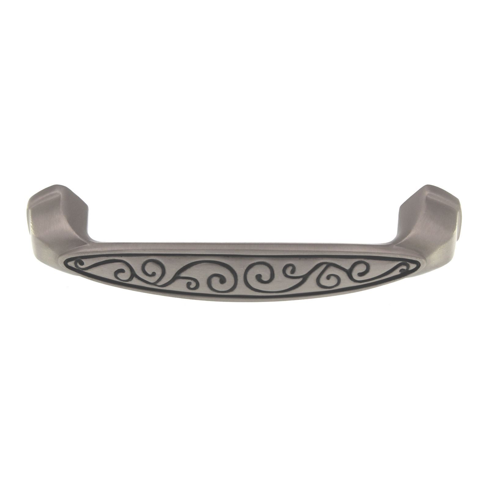 Schaub Bella Forma Arch Pull 3 3/4" (96mm) Ctr Brushed Nickel Black 845-BNB gallery