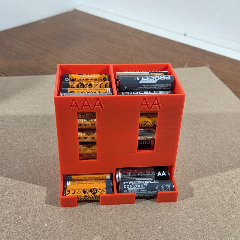 Battery Storage Dispenser Organizer AA Battery AAA Battery gallery