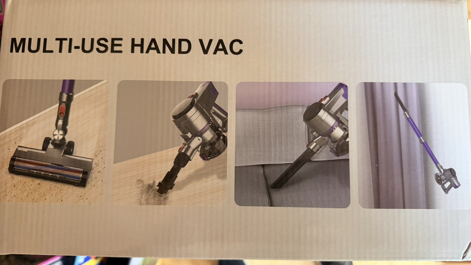 Buture VC10 Cordless Bagless Stick Vacuum Handheld Purple/Gray 22.2V gallery