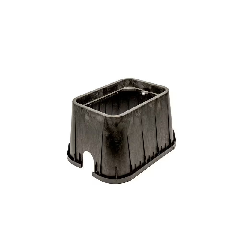 14 In. X 19 In. Rectangular Irrigation Valve Box and Lid, Black Box, Green Lid gallery