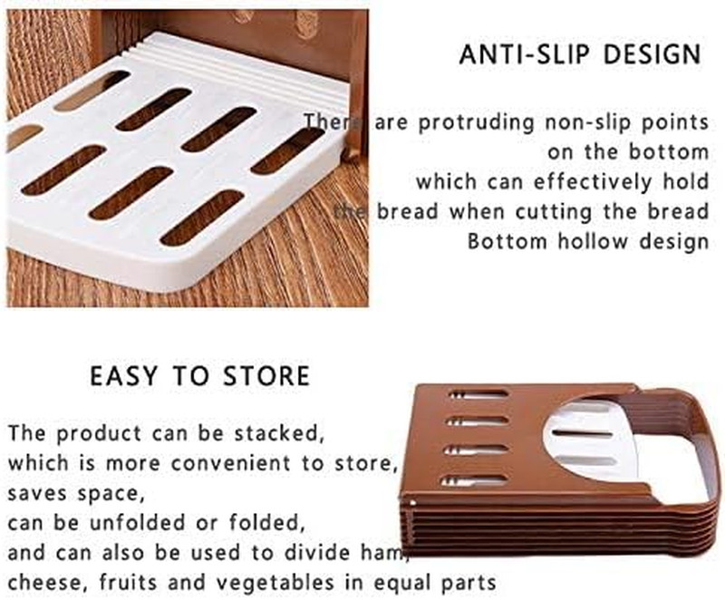 , Foldable Compact Bread Slicing Guide - Bake Slicer Cutter for Homemade Bread, gallery