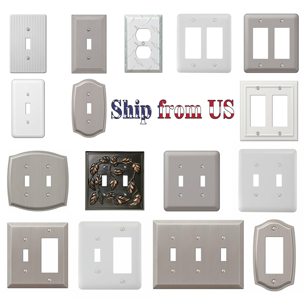 Wall Switch Plate Wallplate Decorative Outlet Cover Toggle Rocker Duplex Outlet gallery