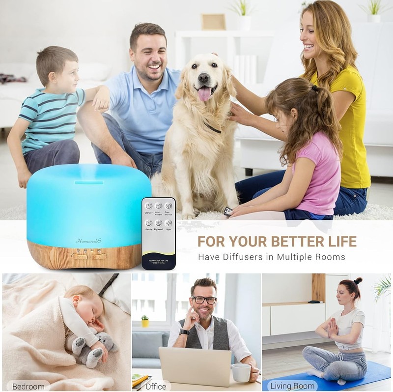 300ml Aroma Diffuser with Timer & LED Light - Perfect for Sleep & Relaxation gallery