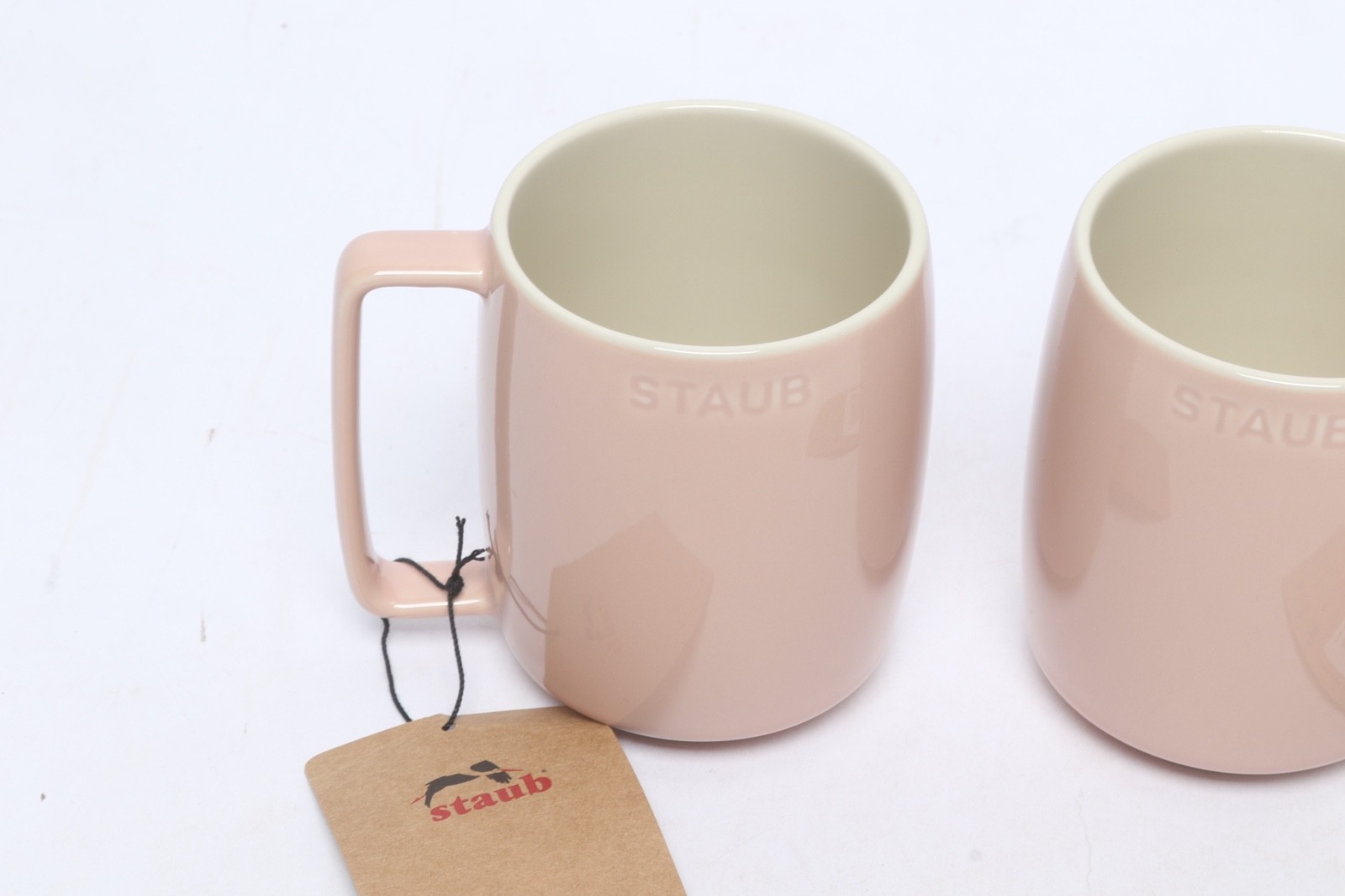 2 STAUB Ceramic Stacking Mug 16 oz - light pink gallery