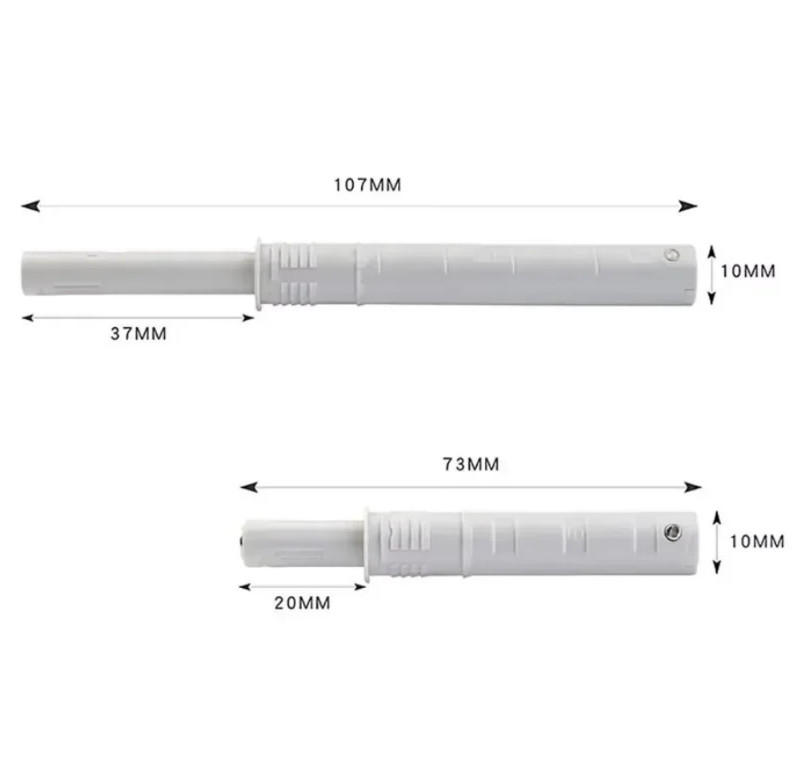 5pcs Soft Close Cabinet Door Damper Buffers Push To Open Drawer Stop Set - NEW gallery