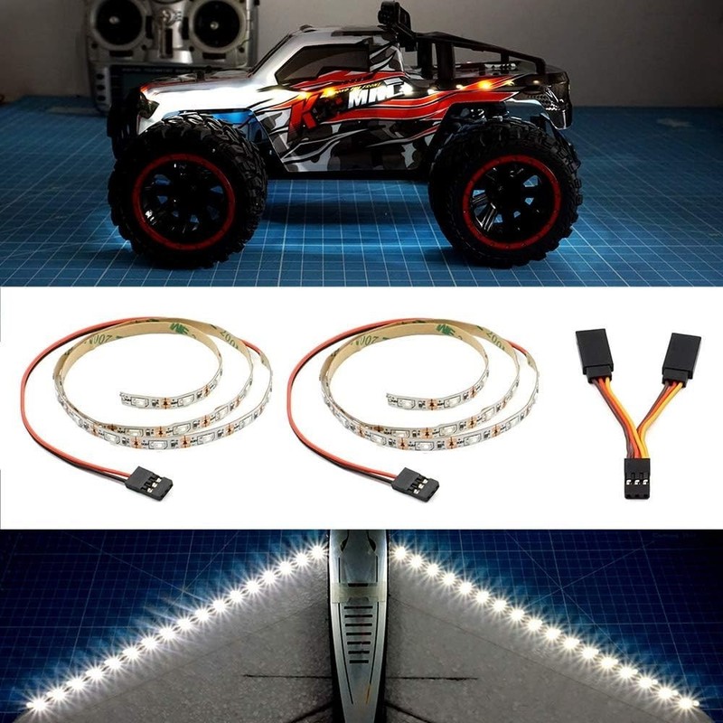 Universal LED Light Strip Kit for RC Fixed-Wing Aircraft - 2 Pieces Included gallery