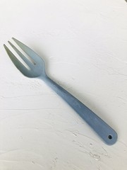 “read” Nylon Cooking Fork Spatula Blue Plastic Small Vintage USA