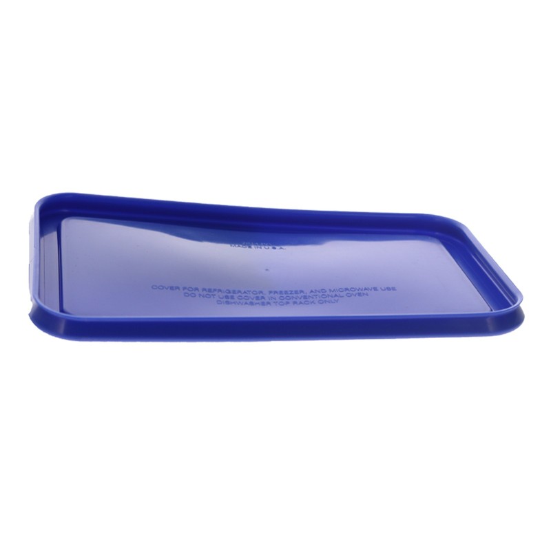Pyrex 7214-PC Cadet Blue Rectangle Plastic Food Storage Replacement Lid (2-Pack) gallery