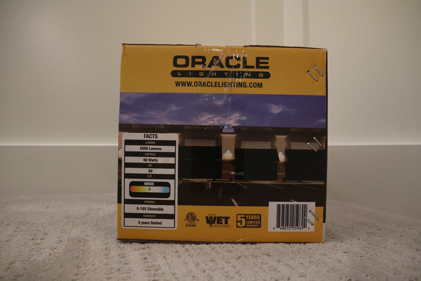 Oracle Lighting LED Wall Pack 6000 Lumens OWP-NC-201-LED-6000L-MVOLT-5-0K-BZ gallery