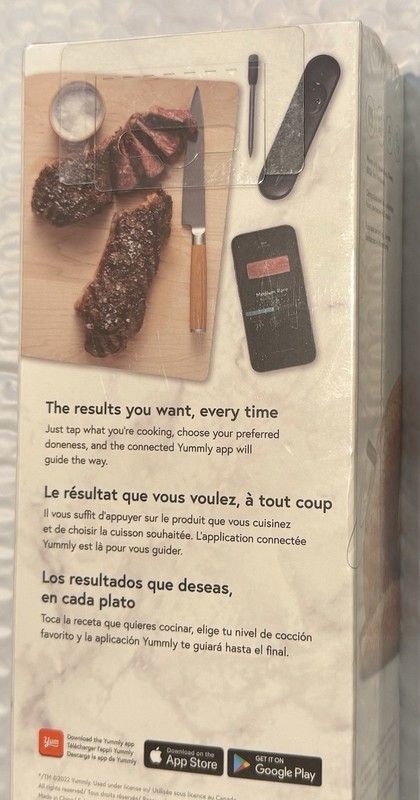 Yummly Wireless Smart Meat Thermometer - Graphite See Description About App Info gallery