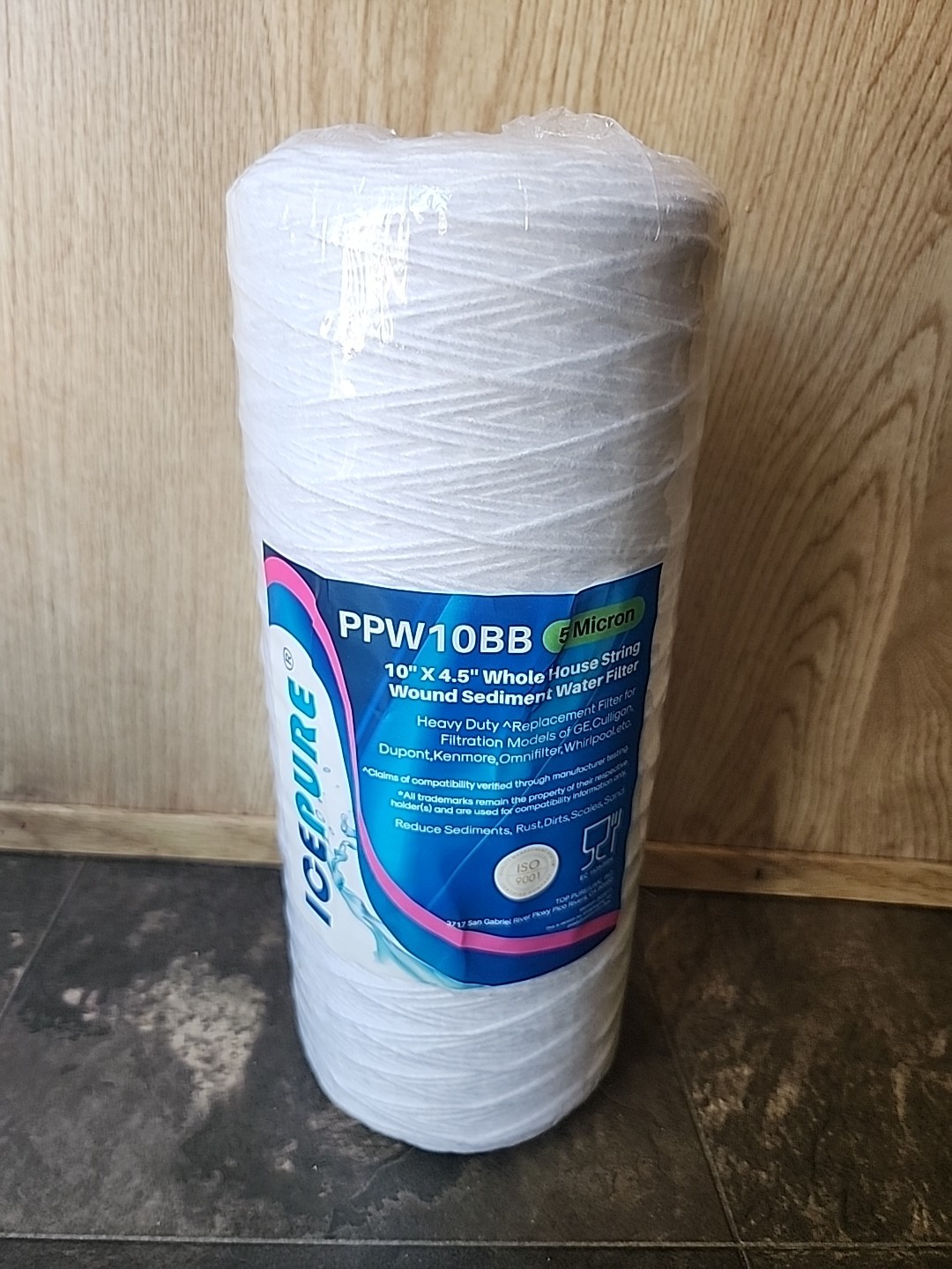 Ice Pure Sediment Water Filter Replacement Whole House 1 Pack 5 microns 10"x4.5" gallery