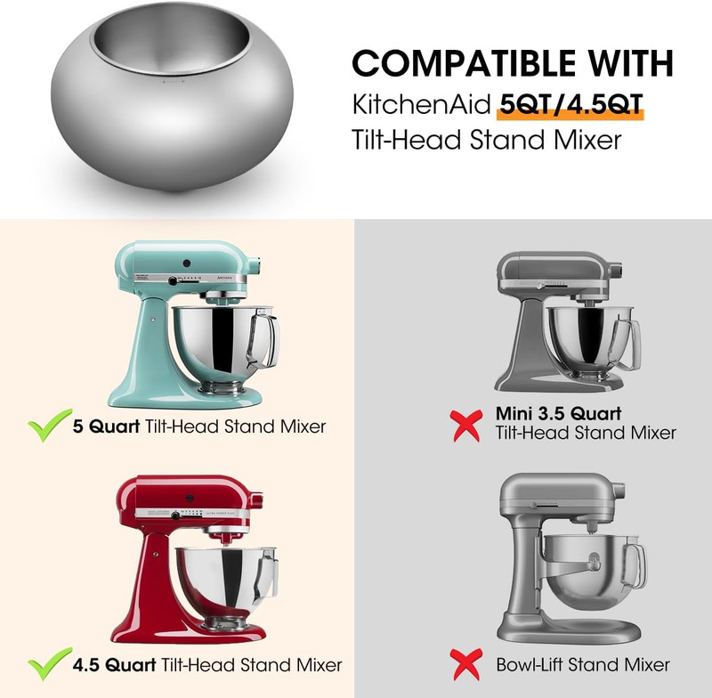 Snack Coater Compatible with Kitchenaid Tilt-Head Stand Mixer for Making Chocola gallery