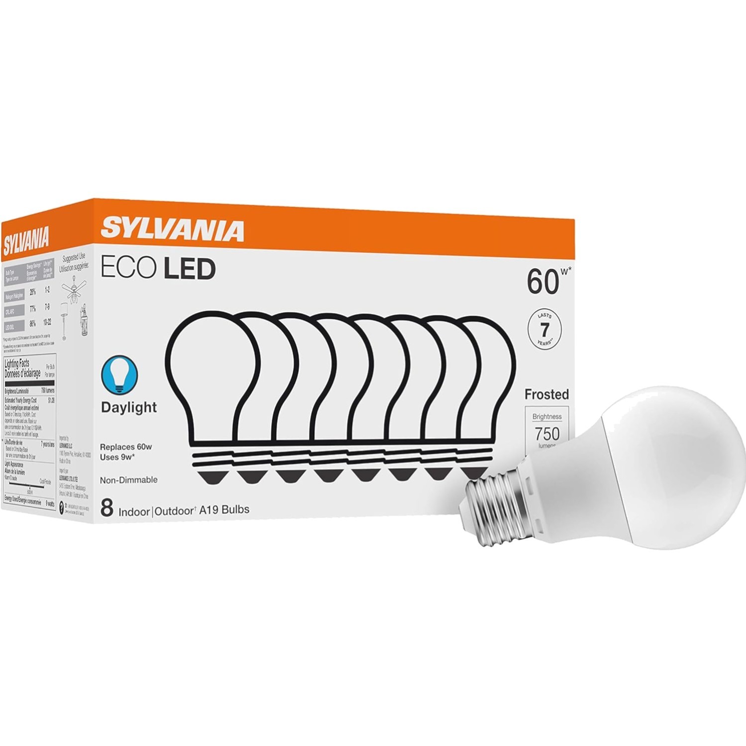 Sylvania ECO LED A19 Light Bulb, 60W Equivalent, Efficient 9W, 7 , 750 Lumens... gallery
