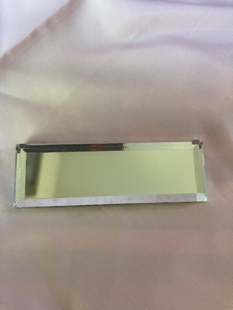 Rectangle 7mm Clear Beveled Glass, 1 inch x 3 inch free ship gallery