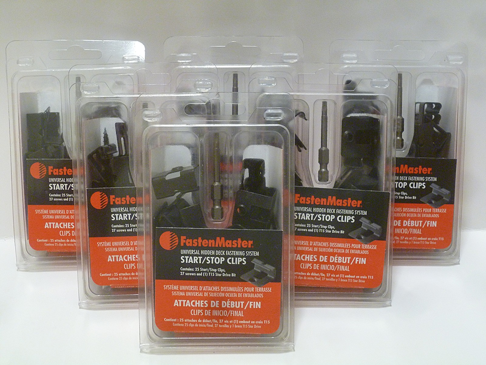 (6) FastenMaster Universal Hidden Deck Fastening System Start / Stop Clips 25pc gallery