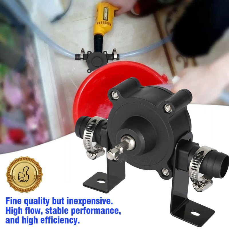 Electric Hand Drill Drive Self Priming Water Pump Oil Fluid Transfer Pumps USA gallery