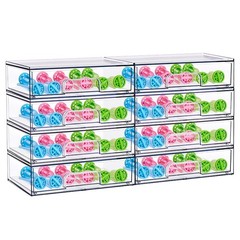 Sorbus Stackable Acrylic Storage Drawers, Clear Plastic Organizer Bins