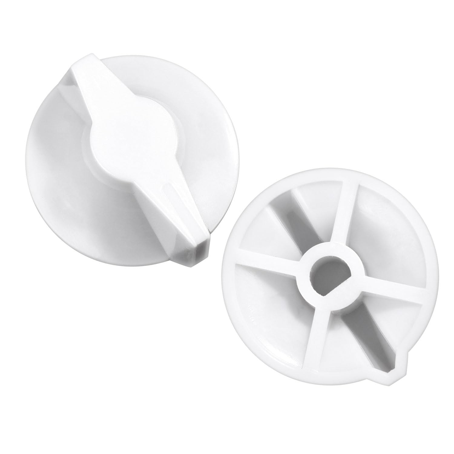 2pcs Timer Knob Replacement, Switch Spring Wound Medium, White gallery