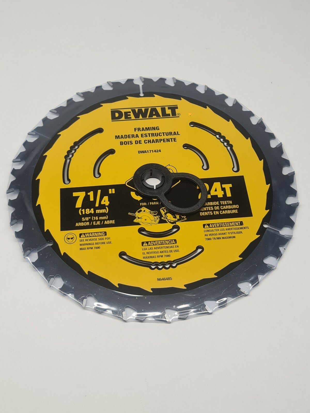 DEWALT DWA171424 7-1/4-Inch 24-Tooth Circular Saw Blade New gallery
