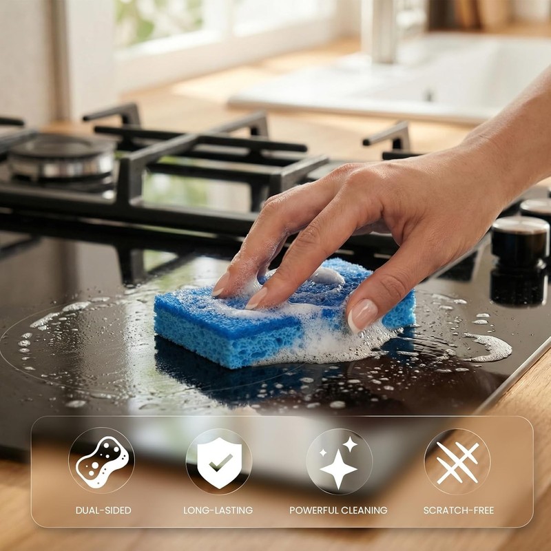 Kitchen Sponges, 12 Count, Non-Scratch Scrub Sponge, Dual Sided Cleaning Spon... gallery