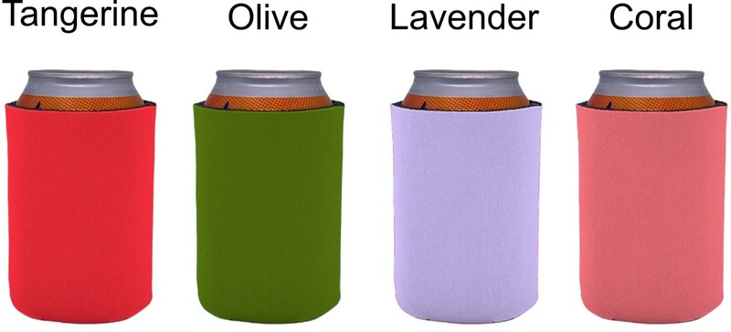 Blank Foam Collapsible Regular Can Coolie; Choose Color and Quantity gallery