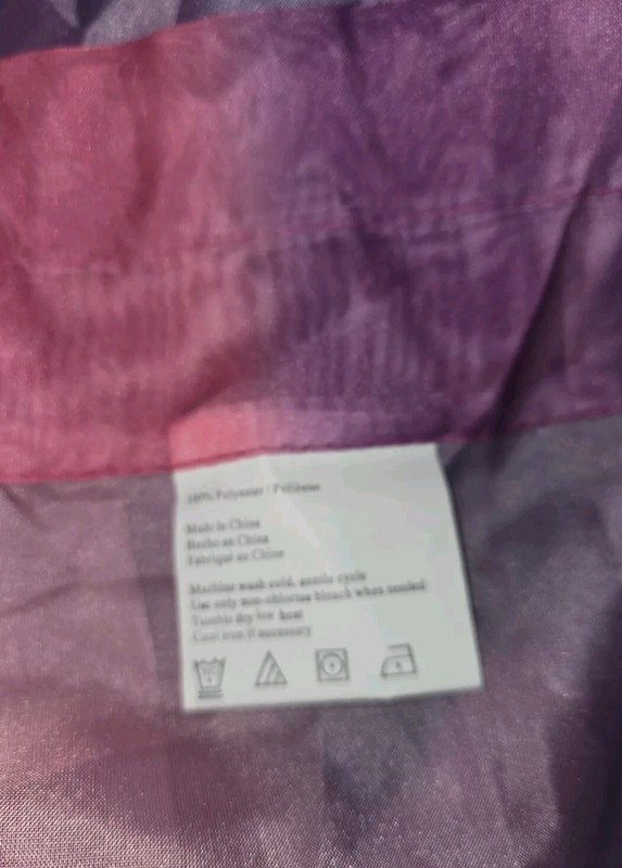 Nice 2 Panels Multi Color Pinks Purplish Voila Sheer Curtain 58in x 63in each gallery