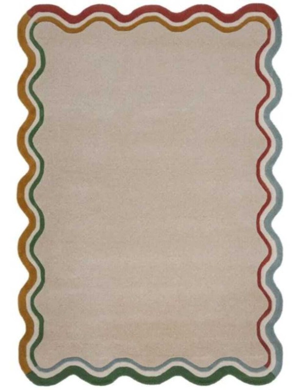 Irregular Multicolor Handmade Tufted Rugs With Modern Design Available All Sizes gallery